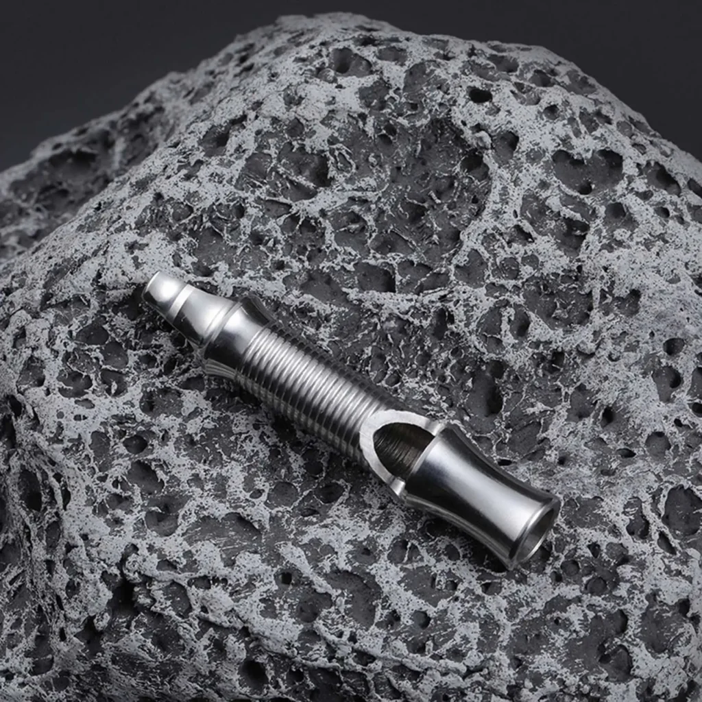 Silbato de emergencia, silbato ligero de acero inoxidable para exteriores para actividades al aire libre, mochilero