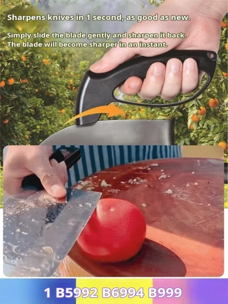 Afilador de cuchillos con mango de un solo cabezal, mini herramienta práctica de afilado rápido, suministros de cocina, nuevo