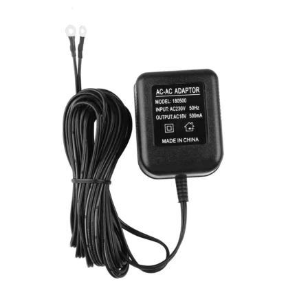 Adaptador de corriente de timbre de RISE-AC, transformador de timbre de 18V 500MA, Cable de 10M, timbre de anillo Compatible, timbre de Video, enchufe de la UE