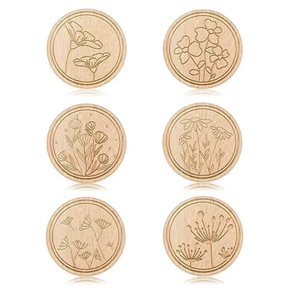 AB53 6 piezas para soportes de agujas con estampado de flores, agujas de coser y soportes para alfileres para manualidades