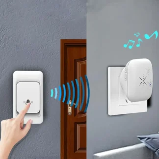 UE, Reino Unido, EE. UU., resistente al agua, Ultra larga distancia, jardín, hogar, campanas al aire libre, buscapersonas inalámbrico, dispositivo de llamada de emergencia, timbre inalámbrico