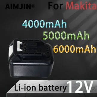 Batería recargable de iones de litio, 12V, 4000 mAh, 5000mAh,6000mAh, adecuada para Makita