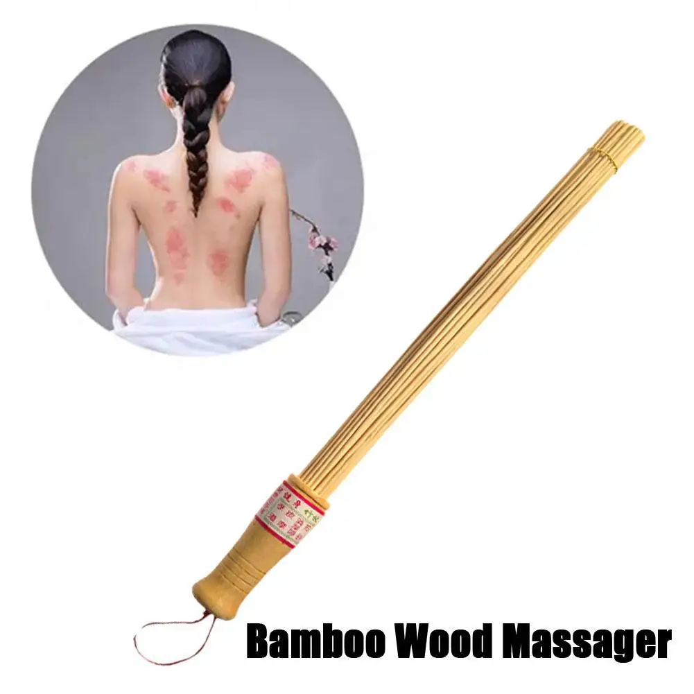 Masajeador de terapia de madera de bambú Natural para herramienta de raspado Gouache corporal herramienta para aliviar el dolor de espalda