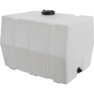 Tanque de agua con depósito cuadrado horizontal, 100 galones, líquidos, a prueba de óxido y corrosión, hogar.