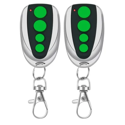 Control remoto completo para abridor de puerta TOPENS M12, transmisor de 4 botones para abridor de puerta corredera oscilante automático, 433,92 MHZ, 2 paquetes