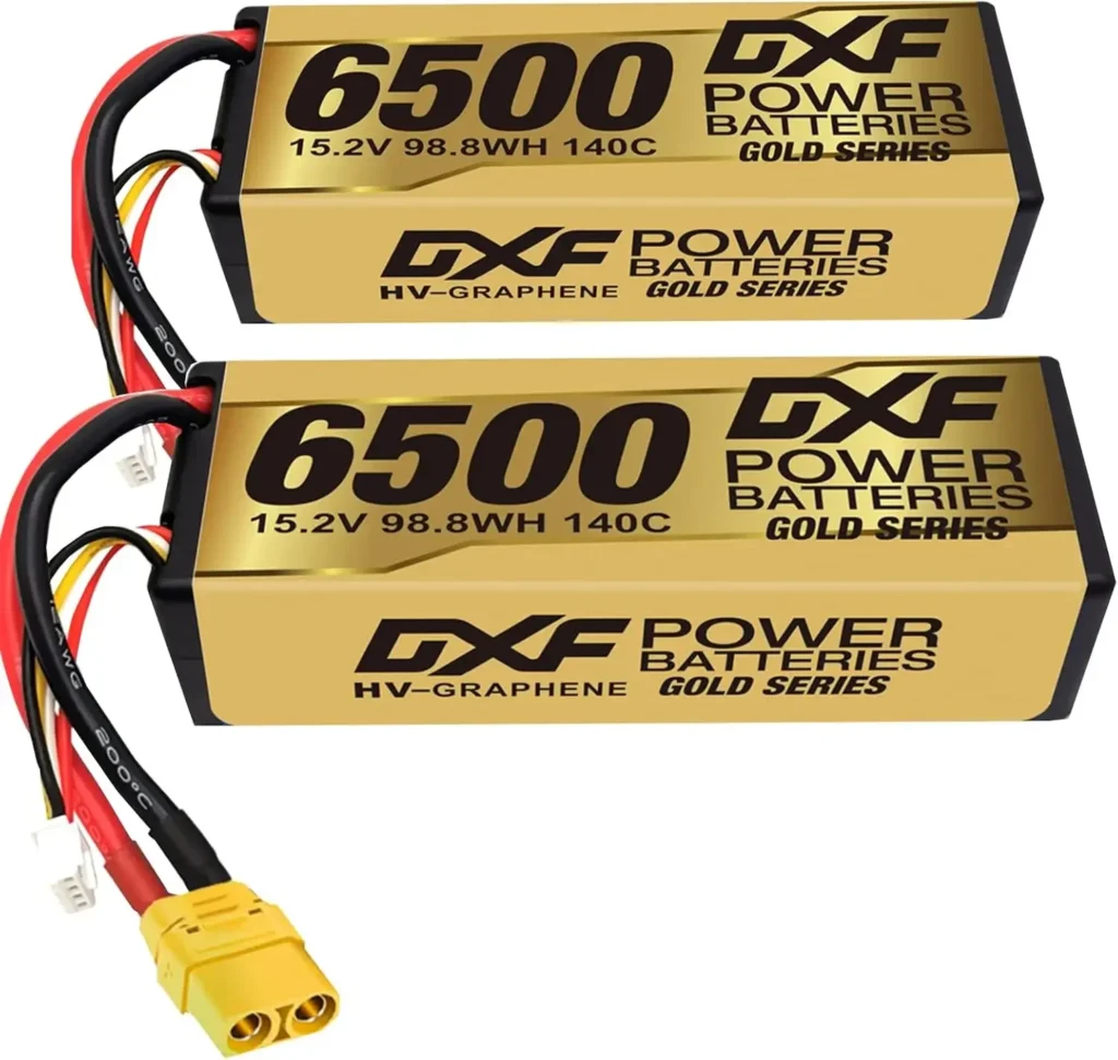 Batería Lipo DXF 4S 15,2 V 140C 6500mAh XT90 enchufe rígido LCG para 1/8 Buggy grafeno Truggy todoterreno coche barco camión carreras