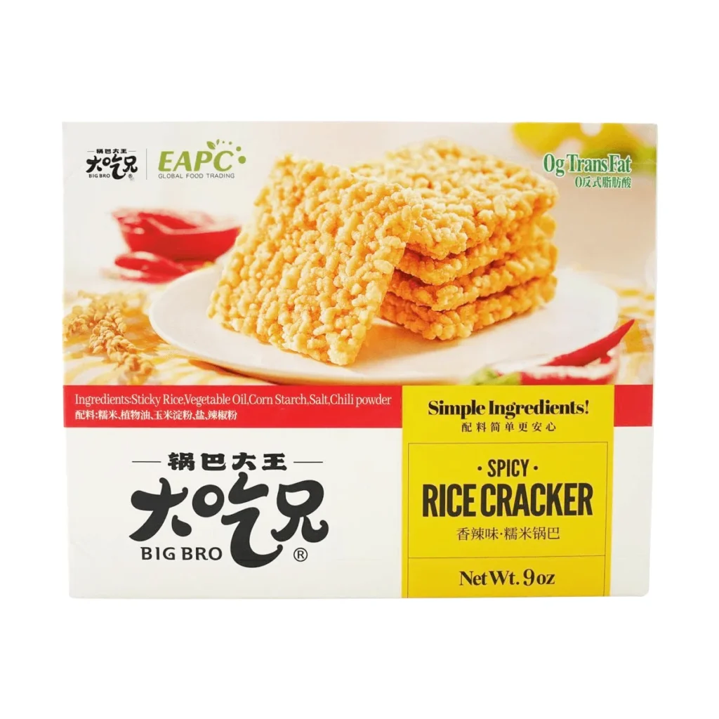 LIRAY-galletas de arroz glutinoso picantes, Aperitivos crujientes y sabrosos, 9,17 oz cada uno, 6 paquetes