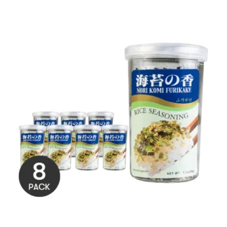 AJISHIMA Nori Komi Furikake-condimento de arroz japonés, potenciador de sabor, 1,7 oz x 8 paquetes, 8 paquetes