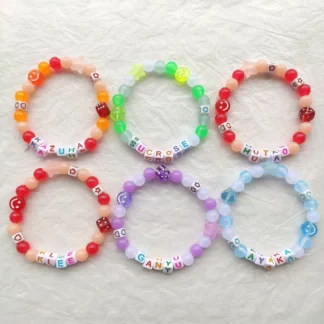 Juego Genshin Impact Anime Hu Tao KLEE DILUC Beads Charm Bracelet Jewelry Bangle para mujeres y niñas, accesorios de moda, regalos