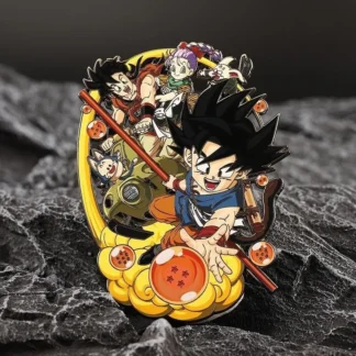 Dragon Ball Anime insignia de Metal Goku lindo broche de dibujos animados personalidad moda Pin joyería accesorios regalo para amigos regalo de vacaciones