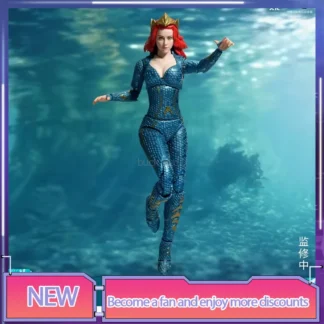 Figura Original de Fondjoy 1/9 Aquaman Mera, figuras de la Liga de la Justicia, figura de Aquaman y el Reino Perdido, muñeca de PVC, juguete móvil conjunto