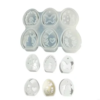 634C Molde silicona flexible moldes luz Proyecto Pascua Moldes Textura silicona