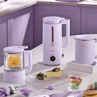Daewoo-máquina de leche de soja de tres tazas, 220V, Mini multifunción para el hogar, exprimidor de alimentos, licuadora auxiliar de alta velocidad
