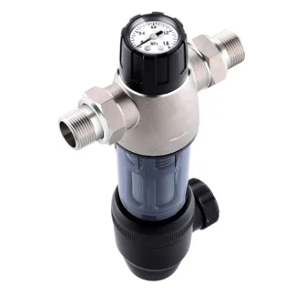 Filtro de agua para toda la casa, purificador de agua frontal de acero inoxidable para retrolavado, filtro de tubería de agua del grifo
