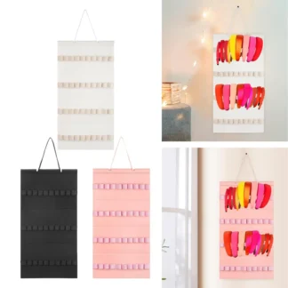 Soporte para diadema de fieltro para colgar 40 ranuras, organizador de diadema para exhibición de diademas