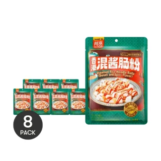 AKUAN-rollos de fideos de arroz al vapor, dulces y picantes, 8,99 oz * 8 paquetes, 8 paquetes