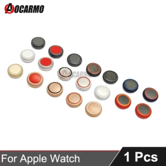 Aocarmo para Apple Watch Series 1, 2, 3, 4, 5, 6, 40mm, 41mm, 44mm, 45mm, botón giratorio lateral, perilla de corona Digital, piezas de reparación