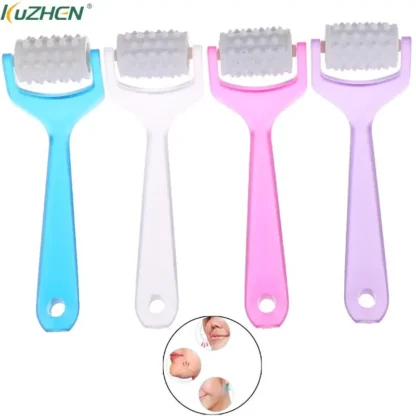 Rodillo masajeador de estiramiento facial, Mini masajeador de dedos para relajación, herramienta para adelgazar el cuerpo, herramientas de belleza, 4 colores
