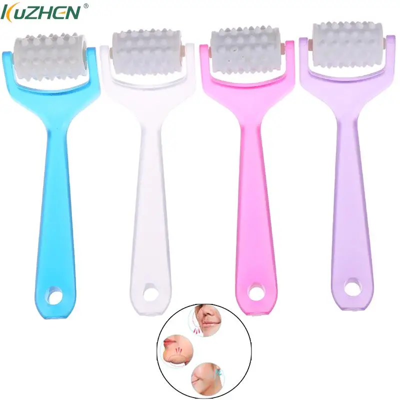 Rodillo masajeador de estiramiento facial, Mini masajeador de dedos para relajación, herramienta para adelgazar el cuerpo, herramientas de belleza, 4 colores
