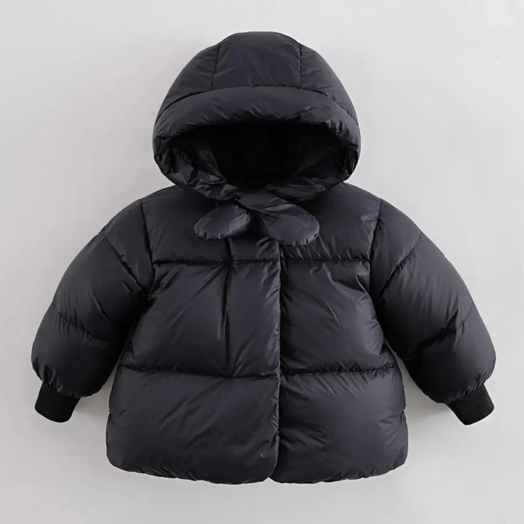 MARC & JANIE-Chaqueta de plumón ultraligera con capucha para niñas, chaqueta de invierno, tejido a prueba de tres, almacenamiento térmico de grafeno, serie francesa, 221870