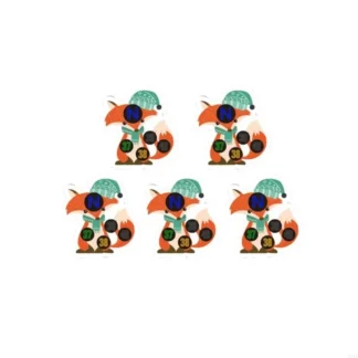 Pegatinas fiebre dibujos animados para niños Termómetro frente Termómetro Pulticador prueba vía 425F