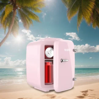 Mini refrigerador de 4L para coche, refrigerador silencioso de doble uso para dormitorio, pequeño refrigerador portátil para coche de refrigeración para exteriores