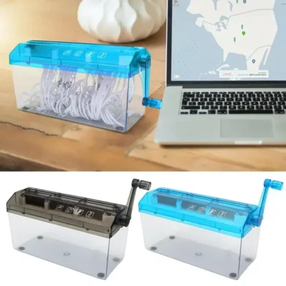 Trituradora de papel A4 portátil, herramienta de corte de documentos pequeños, suministros de papelería de escritorio para el hogar y la Oficina