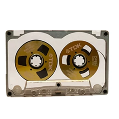 T35C Disco de cinta en blanco de 55 minutos Disco abierto pequeño de metal de doble cara Disco de cinta de casete en blanco, E
