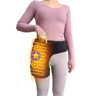 Masajeador de glúteos y mujeres masculinos y femeninos, compresa caliente, correa para el muslo, articulación de cadera cálida, masaje de calor eléctrico, correa para la cadera