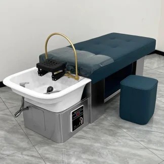 Silla de salón de belleza para sala de estar, cama reclinable de lujo, lavamanos, máquina de Spa, Masaje Tailandés