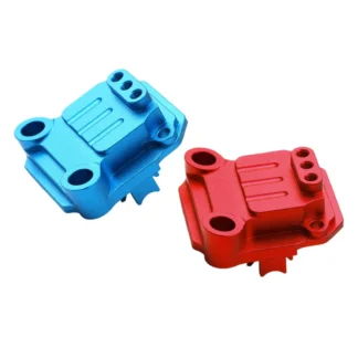 Cubierta de carcasa de caja de cambios de coche RC, aleación de aluminio para TA01 DF01 escala 1:10 RC