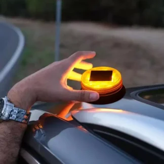 Luz de advertencia Solar Luces de Flash de seguridad Luces de advertencia LED industriales solares Luces intermitentes de advertencia de seguridad impermeables con