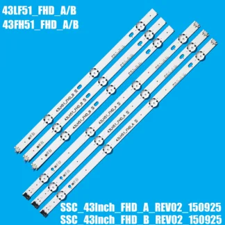 Nueva tira de LED para iluminación trasera para 43LF510V 43LF5100 43LH590 43LH510V 43LH520V 43LH51_FHD_A/B 43LH570V 43LH590V 43LJ515V 43LJ515V
