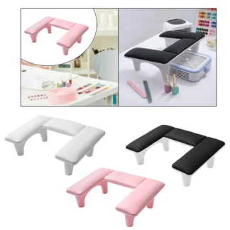 Reposabrazos para uñas Tech, reposamanos antideslizante, almohada profesional para uñas, piernas desmontables para salón, vacaciones, uñas acrílicas