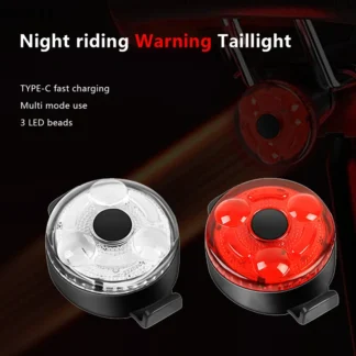 Luces traseras de bicicleta, luz trasera impermeable para bicicleta de carretera, carga tipo C para exteriores, luz trasera de advertencia para ciclismo, accesorios para bicicleta