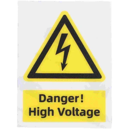 Pegatinas de advertencia de alto voltaje, 100 Uds., etiquetas eléctricas, señales de seguridad, resistente al agua, adhesivo fuerte, peligro eléctrico