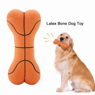 Juguete para masticar mascotas, goma suave, resistente a mordeduras, forma de hueso, juguetes para masticar para perros, suministros para entrenamiento de mascotas