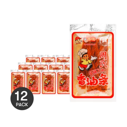 Zhouzaide-palitos de masa frita profunda con aceite de sésamo y sabor picante, 5,22 oz x 12 paquetes [exclusivo de Yami], 12 paquetes