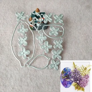 Troquel de corte de metal de flores, molde de flores, decoración para álbum de recortes, decoración para álbum de fotos en relieve, fabricación de tarjetas, manualidades DIY