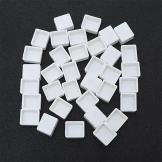 Bandeja de plástico vacía para acuarelas, esquinera redondeada, Color blanco, 50/100 piezas