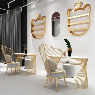 Mesas para manicura nórdicas modernas y sencillas, mesa De mármol De lujo para manicura, muebles profesionales para salón De manicura BLNT