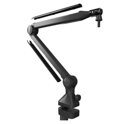 HFES nuevo soporte de micrófono de escritorio prensa micrófono ajustable soporte voladizo suspensión pluma tijera brazo para transmisión en vivo