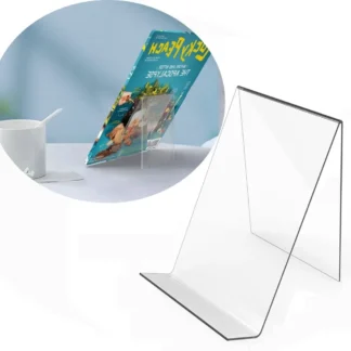 Soporte de exhibición de acrílico para tableta, caballete transparente de 6x4 pulgadas, para libros, DIY