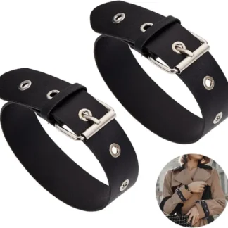 Correas extensoras de Kilt tradicional, hebillas de cinturón de cuero PU, brazaletes ajustables de 15,8x1,3 pulgadas, kit de fabricación de fundas antideslizantes, 2 uds.