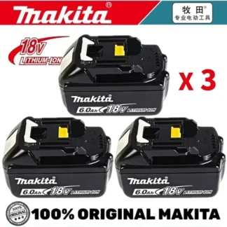 DHL Ship Makita 18V 6.0Ah baterías recargables de litio baterías de repuesto BL1860 BL1830 BL1850 BL1860B para herramientas Makita taladro