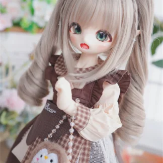 Nuevas muñecas SD BJD 1/4 orejas de elfo leche gato vampiro Chica de anime elfo juguete DIY boca avanzada maquillaje de punto de resina