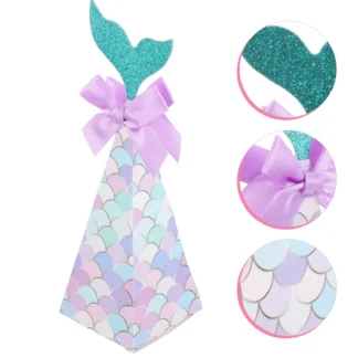 20 cajas de dulces con temática de sirena, cajas de regalo de papel para recuerdo de fiesta, para boda, cumpleaños, Halloween, aniversario, embalaje creativo