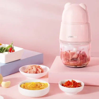 Licuadora eléctrica de 0,3 l y 200W para alimentos de bebé, procesador de frutas y verduras, picadora de carne para el hogar, gran oferta