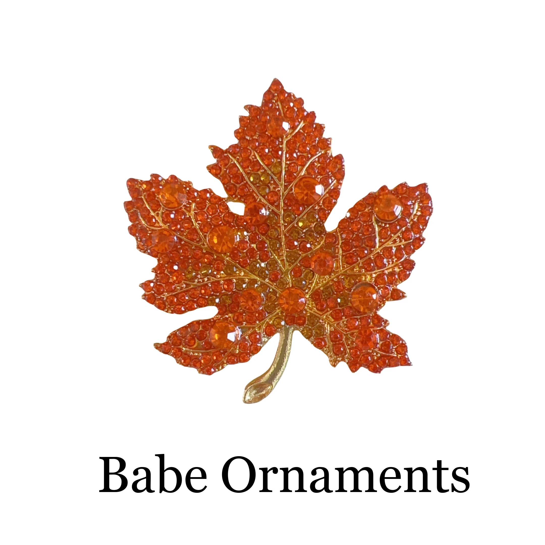 1 broche de hoja de arce roja