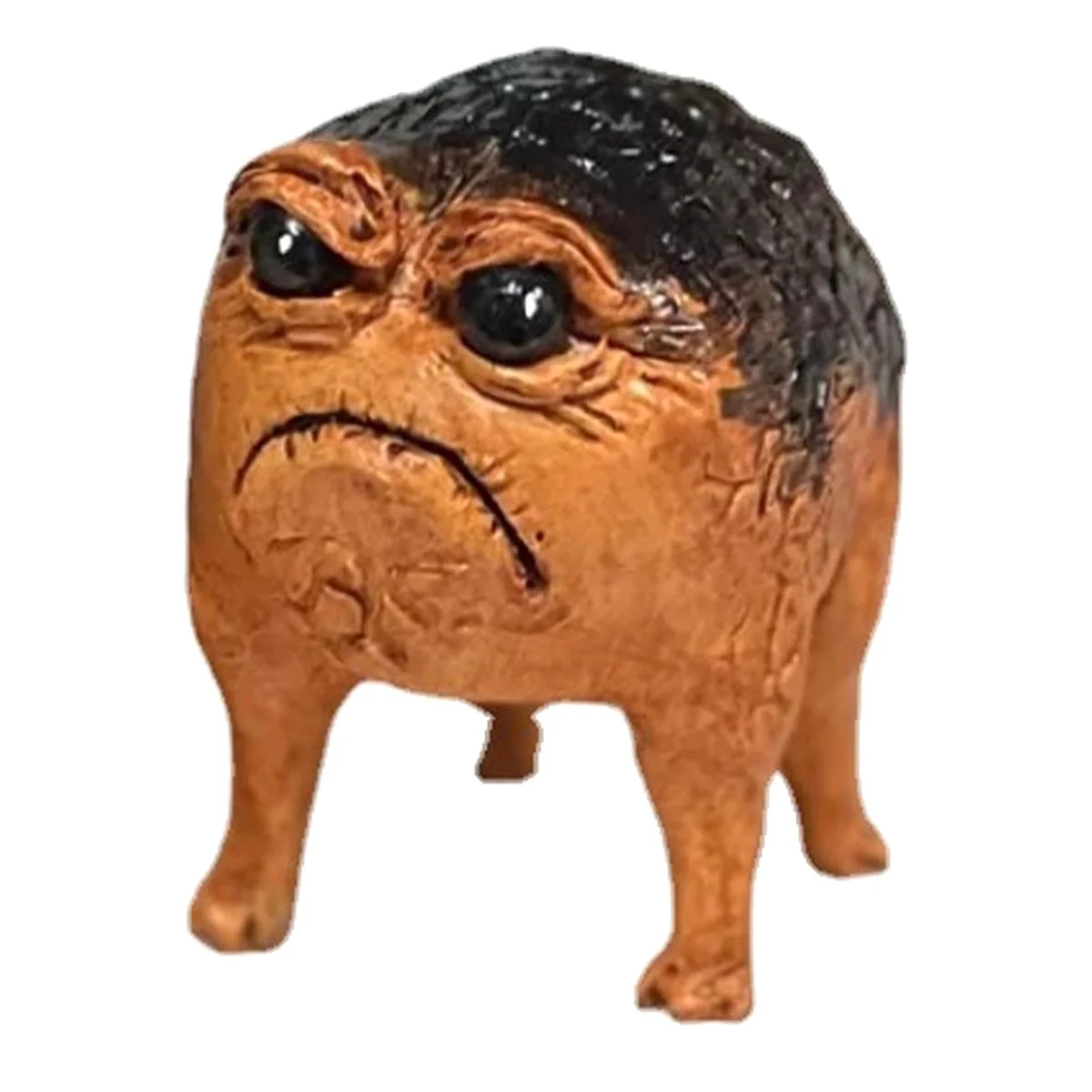 Estatua de rana molinosa AB53, estatua de rana fea enojada para jardín al aire libre, estatua divertida, novedad, escultura de decoración de rana para el hogar y la Oficina